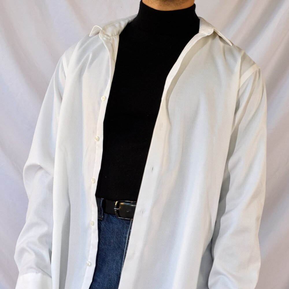 Slim Fit White Calvin Klein Shirt.